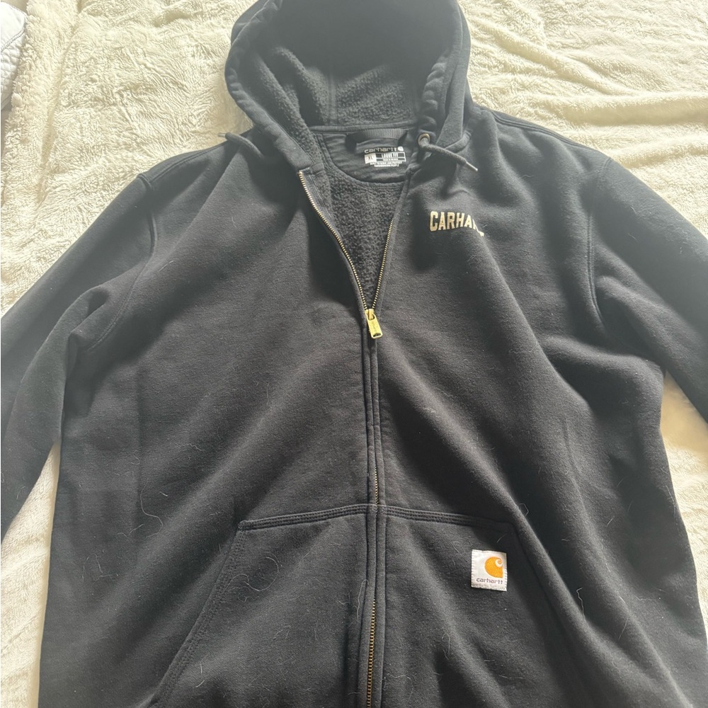 Carhartt Black Fleece-Lined Hoodie